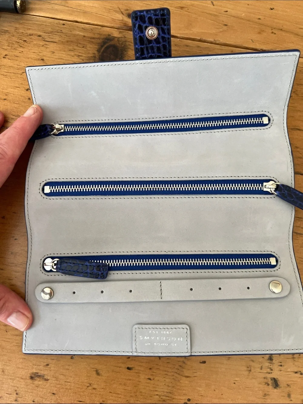 Smythson zippered contents refined